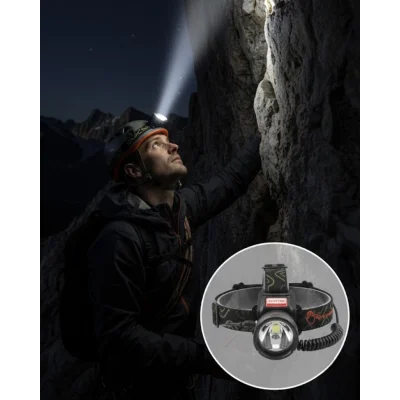 BUĞZ Çok Fonksiyonlu LED Kafa Feneri Ayarlanabilir Odaklı