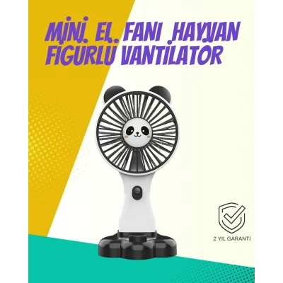  Çok Fonksiyonlu Mini El Fanı – Sessiz & Güçlü Yaz Yardımcısı