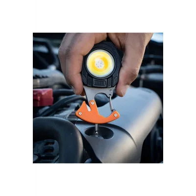 BUĞZ Çok Fonksiyonlu Mini Led Lamba Anahtarlık ve Çakmak USB Şarjlı Kamp İçin Taşınabilir 7 Modlu ( BUĞZ )