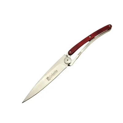  Columbia EXT 2990D Deejo Kırmızı Kamp Çakı 22,5cm- Manuel, Kemerlikli, Ultra Hafif