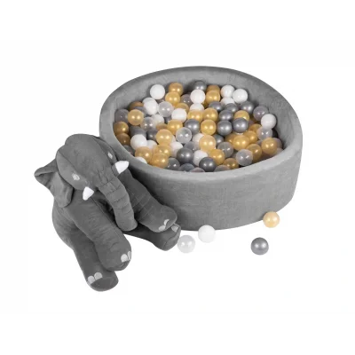 BUĞZ Comfymax Oyun Alanı ve Top Havuzu 200 Top Gold/Gri/Beyaz/Şeffaf