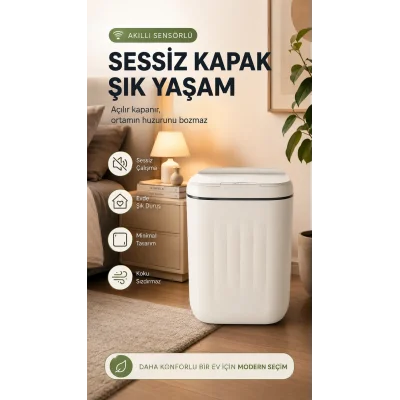 BUĞZ Çöp Kovası Otomatik Kapak