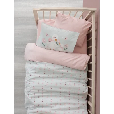 BUĞZ Cotton Box Bebek Nevresim Takımı Mamiduck Pembe