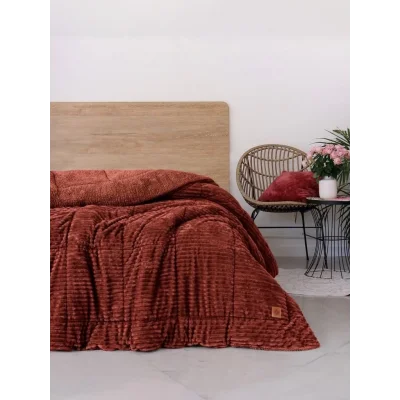 BUĞZ Cotton Box Wave Tarçın Çift Kişilik Yorgan