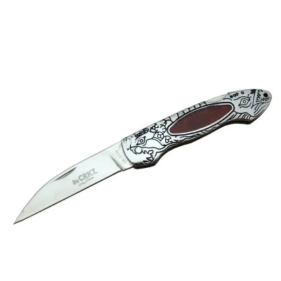 BUĞZ Cr 0124 Rd Kamp Çakı 20 Cm - Metal Desenli Sap, Kılıflı, Kutulu