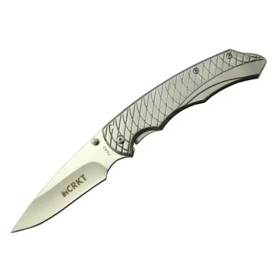  Crkt 7040 WY Kamp Çakı 22 cm - Metal Saplı, Kemerlikli, Kılıflı, Kutulu