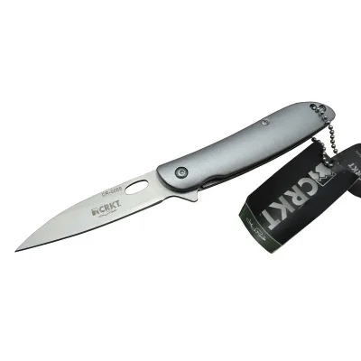  CRKT CR 0055 Kamp Çakı 18 cm - Otomatik, Metal Saplı, Kılıflı, Kutulu