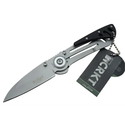  CRKT CR 0087 BK Kamp Çakı 18 cm - Metal Saplı, Otomatik, Kılıflı