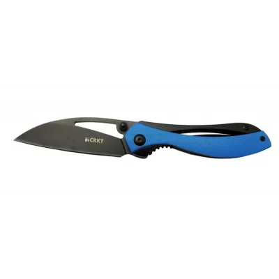 BUĞZ Eco Lounge Crkt Pleroma 821A BL Mavi Kamp / Outdoor Çakı 18cm - Manuel, Kemerlikli, Kutulu