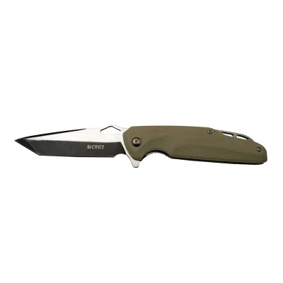 BUĞZ Eco Lounge Crkt Predator 706 C Bej Kamp / Outdoor Çakı 21cm - Yarı Otomatik, Kemerlikli, Kutulu