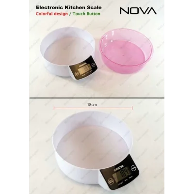 BUĞZ Crown Dijital Lüks Kefeli Mutfak Terazisi 5 Kg Çıkarılabilir Ölçü Kabı Terazi Tartı Gram ( BUĞZ )