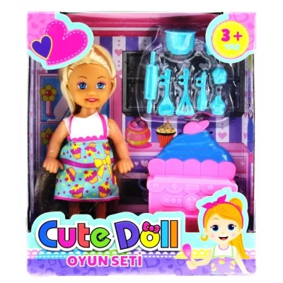  Cute Doll Mini Bebek Mutfak Oyun Seti