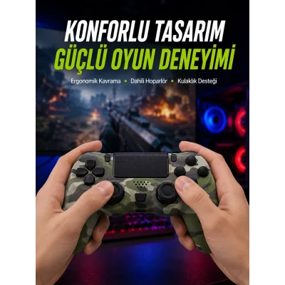 BUĞZ Dahili Hoparlör ve Kulaklık Girişli Oyun Kolu – Kişisel ve Ortak Ses Deneyimi