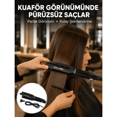 BUĞZ Daling Profesyonel Saç Düzleştirici Seramik Yüzey Tüm Saç Tipleri İçin Yeni Nesil