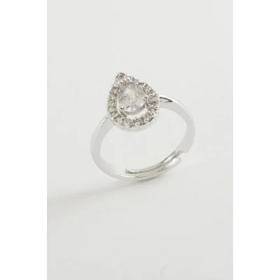  Damla Zirkon Taşlı Yüzük