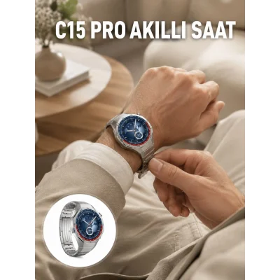 BUĞZ Dayanıklı Kordonlu Şarjlı Akıllı Saat