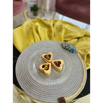 BUĞZ Decohandy 39cm Çiçekli Jüt Örme Supla Amerikan Servis