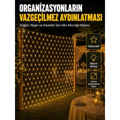 BUĞZ Dekoratif Ağ LED Işık ile Organizasyonlarınıza Masalsı Atmosfer