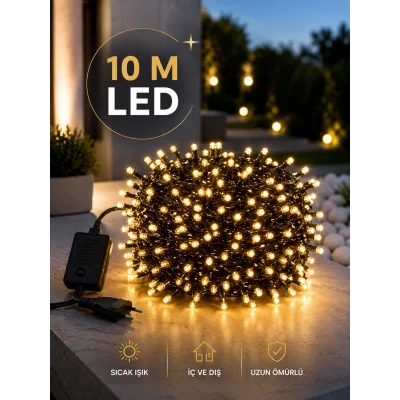 BUĞZ Dekoratif Aydınlatma Ampüllü 10 Metre Gün Işığı Şerit Led