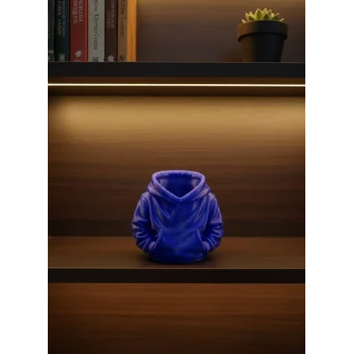 BUĞZ Dekoratif Lacivert Hoodie Kalemlik 10x10 cm