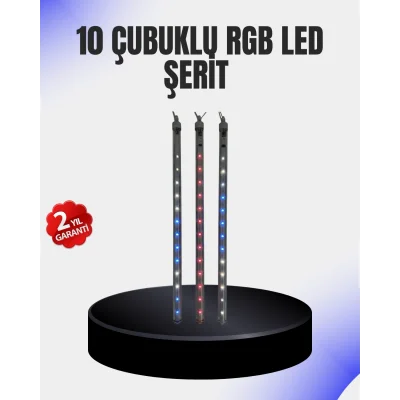 BUĞZ Dekoratif LED Meteor Işık 10’lu Çubuk Seti