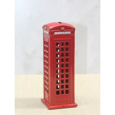 BUĞZ Dekoratif Metal Telefon Kulübesi Kumbara Alk3468