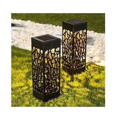 BUĞZ Dekoratif Solar Güneş Enerjili Bahçe Aydınlatması Yürüyüş Yolu Seti ( 6 Adet )