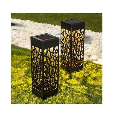 BUĞZ Dekoratif Solar Güneş Enerjili Bahçe Aydınlatması Yürüyüş Yolu Seti (6 Adet)