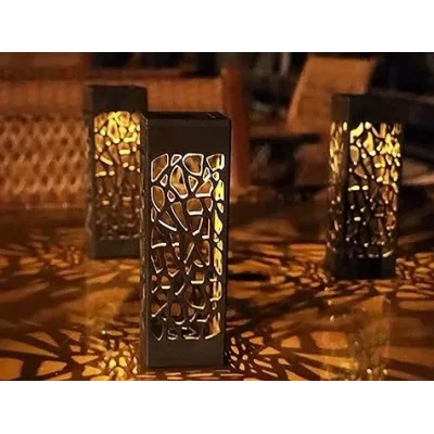 BUĞZ Dekoratif Solar Güneş Enerjili Bahçe Aydınlatması Yürüyüş Yolu Seti ( 8 Adet )