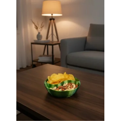 BUĞZ Dekoratif Yeşil Çerezlik Kase 4’lü Set 3x12 cm