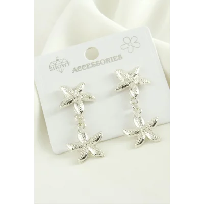  Deniz Yıldızı Trend Metal Küpe