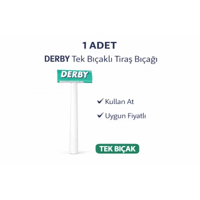 BUĞZ Derby Tek Bıçaklı Tıraş Bıçağı Avantajlı Paket Seçenekleri 1 ADET