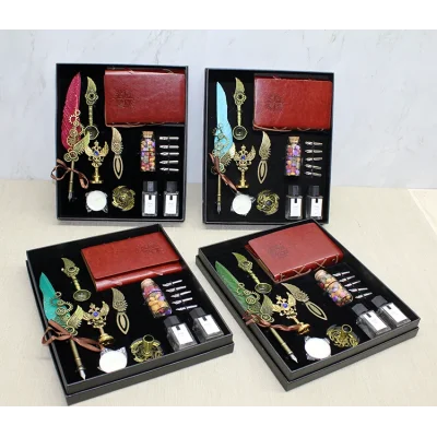 BUĞZ Deri Defterli Divit Hokka Ve Mühür Seti Model 1