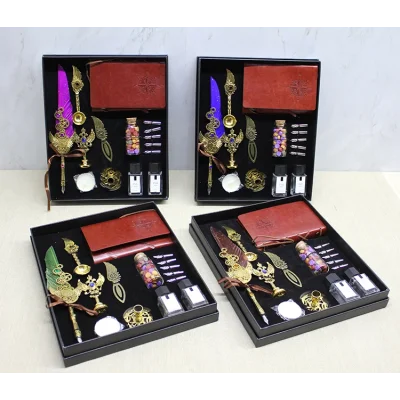 BUĞZ Deri Defterli Divit Hokka Ve Mühür Seti Model 2