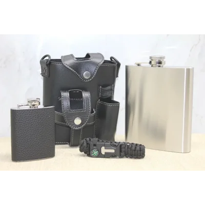 BUĞZ Deri Kılıflı Matara Seti Alk3929