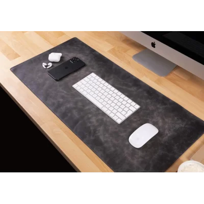  Deri Masa Matı 80*37cm VS4EF Gri