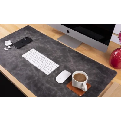 BUĞZ Deri Masa Matı 91*48cm VS4EF Gri