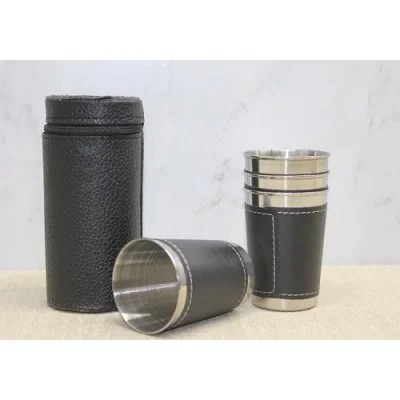  Derili Kılıflı 4lü Shot Bardak