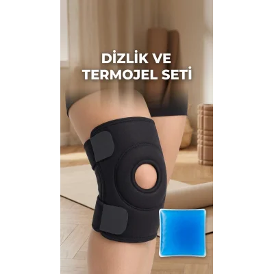 BUĞZ Destekli Diz Korsesi Çapraz Bağ Menisküs Ağrısı İçin Termojelli Dizlik