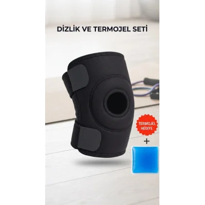BUĞZ Destekli Diz Korsesi Çapraz Bağ Sporcu Termojel Hediyeli