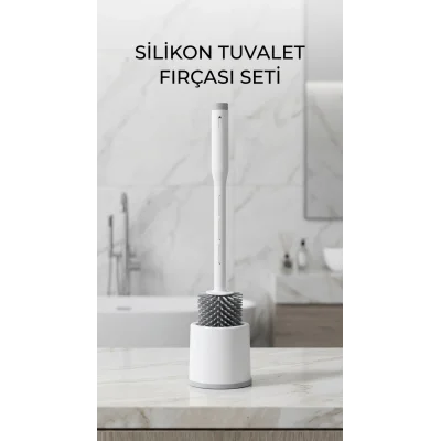 BUĞZ Deterjan Hazneli Ergonomik Silikon Tuvalet Fırçası