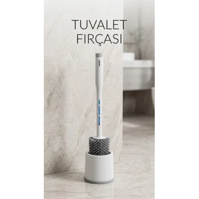 BUĞZ Deterjan Hazneli Esnek Silikon Başlıklı Tuvalet Fırçası