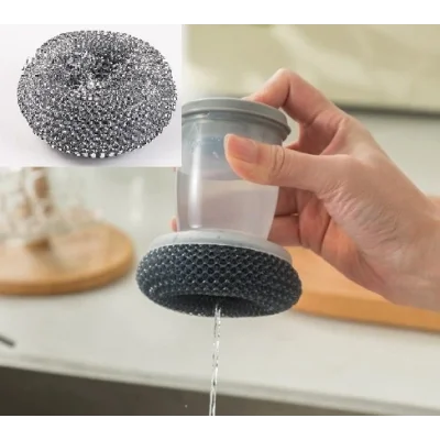 BUĞZ Deterjan Hazneli Telli Bulaşık Fırçası