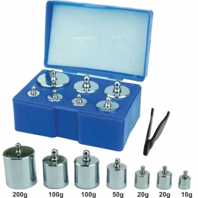  Diamond Terazi 8 Parça Ağırlık Paslanmaz Krom Gram Seti (300gr-200gr-100gr-50gr-20gr-10gr)