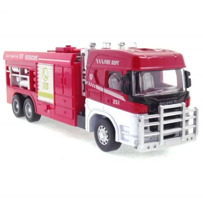  Die Cast Model Çek Bırak Merdivenli İtfaiye Kamyonu