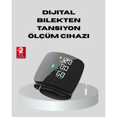 BUĞZ Dijital Bilek Tansiyon Aleti – Çift Kullanıcı Hafızalı, Aritmi Uyarılı ve Otomatik Kapanmalı