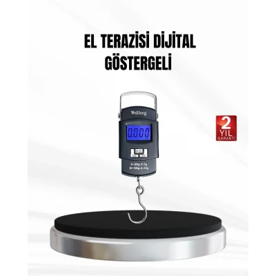 BUĞZ Dijital El Terazisi – Hassas Bavul Tartısı, Gülen Yüz Tasarımlı