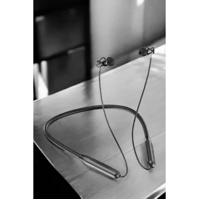 BUĞZ Dijital Göstergeli Kulak İçi Kablosuz Bluetooth Kulaklık Boyun Bantlı - BUĞZ