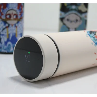 BUĞZ Dijital Göstergeli Paslanmaz Çelik Termos