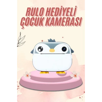  Dijital HD Video Kamera Çocuk Fotoğraf Makinesi  Anlık Termal Rulo